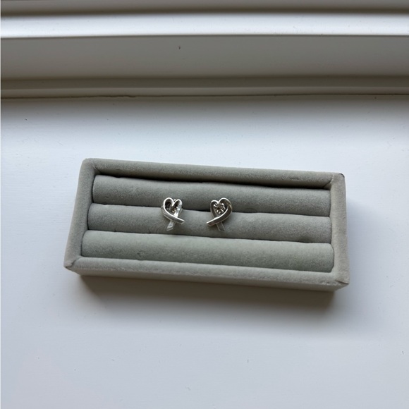 Tiffany & Co. Jewelry - Tiffany & Co. Sterling Silver Paloma Picasso Loving Heart Earrings